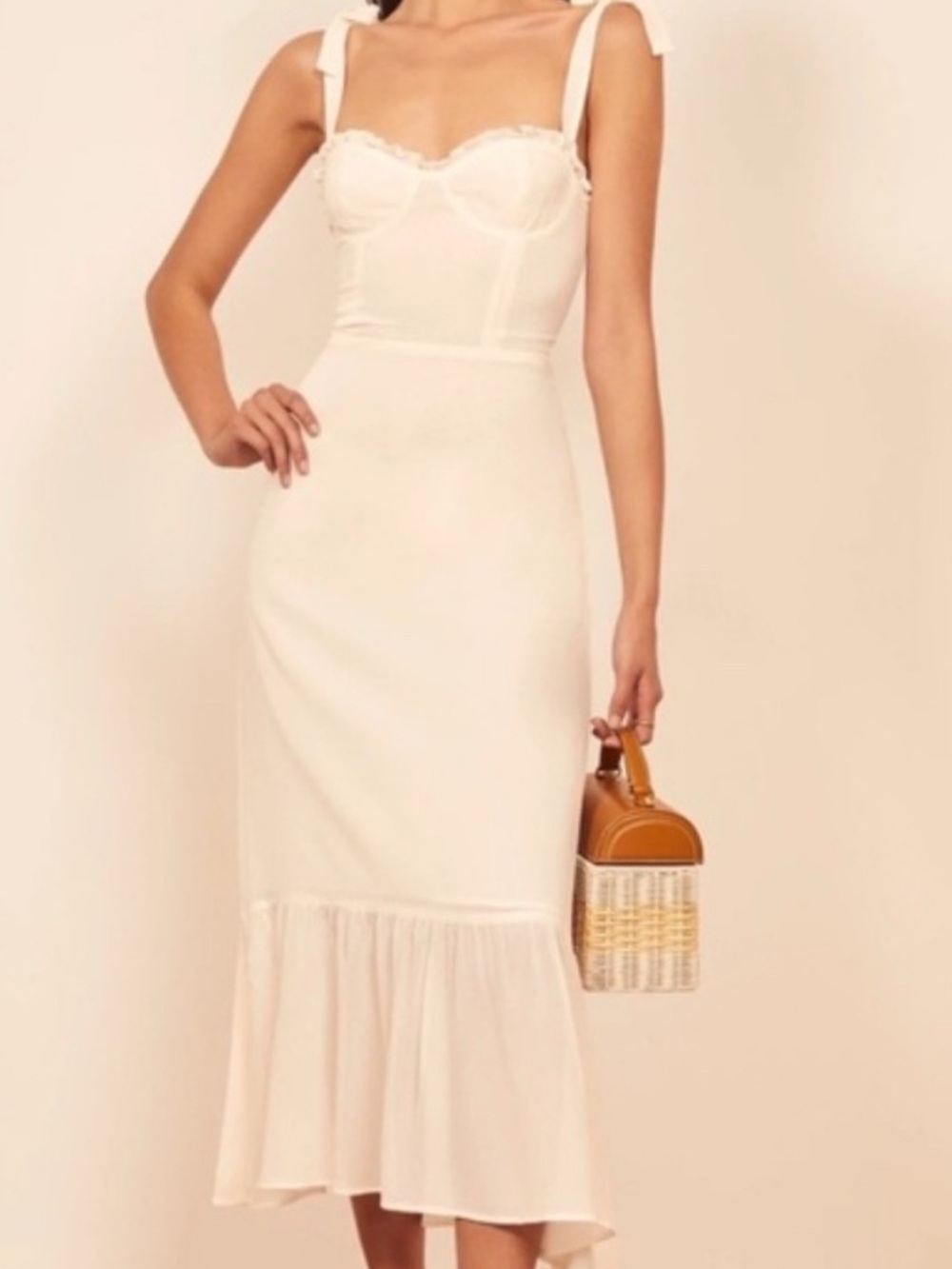 Reformation Ivory Nikita Dress